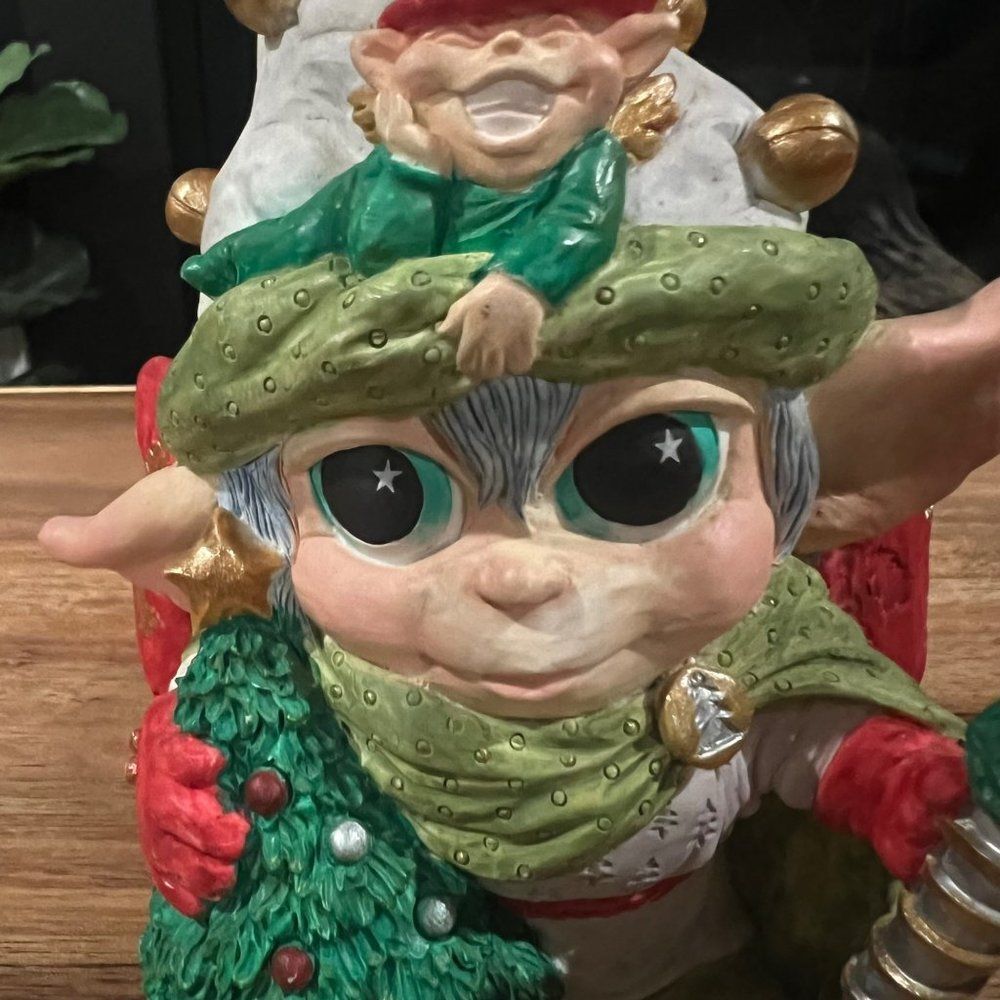 The Christmas Spirit Elf Figurine By Gayle Middleton